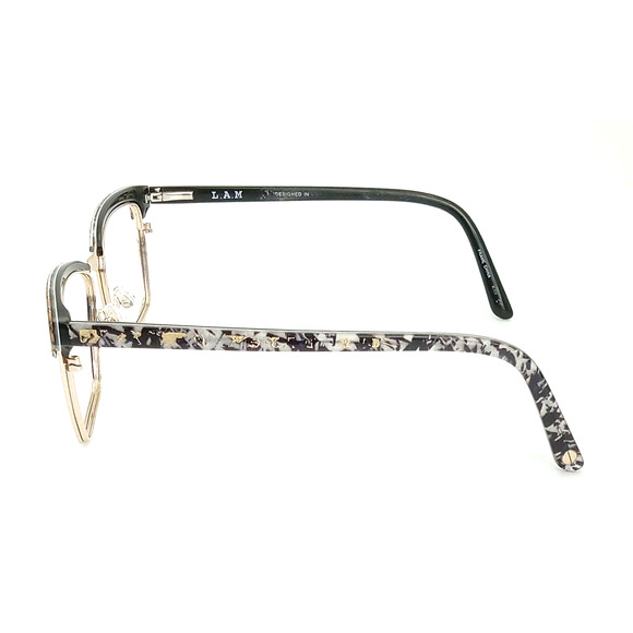 L.A.M.B. LAUF 085 B:40 BLACK GOLD EYEGLASSES SUNGLASSES FRAMES 55-17-145 main image 5